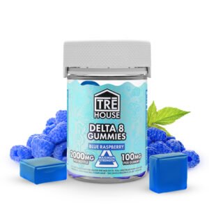 Blue Raspberry High-Potency Delta 8 Gummies