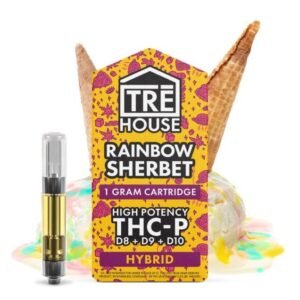 THC-P Cartridge + D8 + D9 + D10 – Rainbow Sherbet
